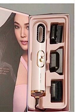 NEW - L+W BIO Opulence Lightweight Hair Dryer with 3 Comb Attachments White